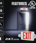 Built Tough Dual Head Emergency Exit Sign With Bright Red Led Lights Adjustable Commercial Backup Battery Plug In Self Test Ul Rated Works Great For Office 6 Pack features ultra bright exit sign with fire resistance.