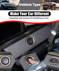 Factory Look Snug Fit Push Start Button Cover For Hummer Electric Pickup 2024 2025 Abs Plastic Trim Ring with textured finish.