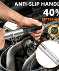 Half Inch Offset Extension Wrench For Impact Drivers In Tight Spots used in an engine bay with anti-slip handle emphasis.