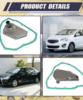 CVT Transmission Valve Body Filter with Gasket 2824A021 for Mitsubishi Mirage G4 installed and uninstalled views