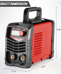 120A 110V MIG and Arc Welding Machine Semi Automatic DC Welder, compact size, product dimensions 9.6x4.1x8.5 inches