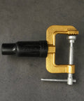 Dope Heavy Duty Grounding Clamp With Screw For Welders And Workshops Featuring Secure Insulated Handle and brass body design.