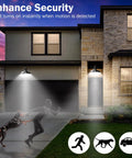 Motion Sensor A19 LED Bulbs Dusk To Dawn 5000K Daylight Motion Activated Indoor Outdoor Lighting 8.8W Equal 60W 800 Lumens For Porch Garage Hallway Weatherproof No Fuss 4 Pack, house with motion lights
