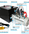 12V Electric Hydraulic Pump Kit With 8 Quart Tank, Double Acting Power Unit For Dump Trailer And DIY Systems, 3200 PSI