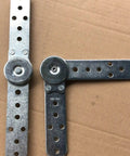 Top Shelf Knockout Heavy Duty Furniture Hinges For Bed To Sofa Conversion Built Like A Tank Steel Pivot Connector close-up view.