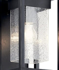 Close-up of Mercer 12 Inch Outdoor Wall Light One Light With Clear Seeded Glass In Olde Bronze Finish For Entryways Patios Porches And Garages Downward Lighting Weather Resistant Exterior Sconce With Classic Curb Appeal