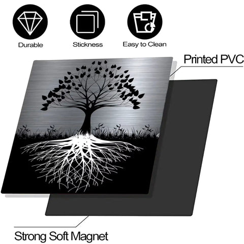 Nature Inspired Tree Design Magnetic Dishwasher Cover 23x26 Inch Large Metal Front Door Panel Sticker Fits Most Dishwashers