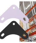 Heavy Duty Carbon Steel Shelf Angles Bracket Set, 10 Triangular Corner Plates With Screws And Nuts, for garage shelves