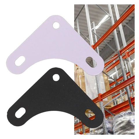 Heavy Duty Carbon Steel Shelf Angles Bracket Set, 10 Triangular Corner Plates With Screws And Nuts, for garage shelves