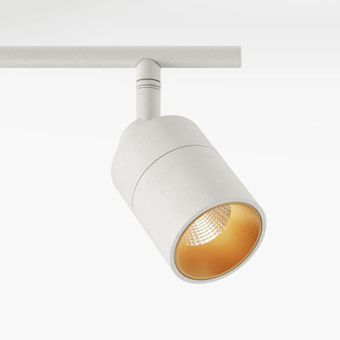 White 3 Head LED Track Light Kit With Adjustable Heads, Integrated LED Bulbs, 2 Ft Ceiling Track Lighting, 3000K Warm White, 1470 Lumens, Matte Finish, Plug And Play Setup For Quick No Fuss Install