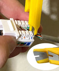 Using 6 Piece Mini Wire Stripper Set With Sharp Blades For RJ45 Cat5 Cat6 Cables Handy Network Cable Cutter And Punch Down Tool