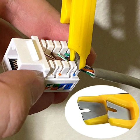 Using 6 Piece Mini Wire Stripper Set With Sharp Blades For RJ45 Cat5 Cat6 Cables Handy Network Cable Cutter And Punch Down Tool