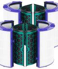 2 Pack TP04 Filter Replacement For TP04 HP04 DP04 Air Purifier 360 Combi Glass High Efficiency Carbon Filter True HEPA Compatible