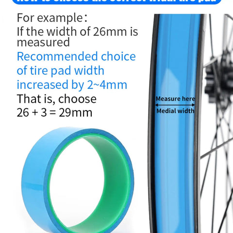 Tubeless Bike Rim Tape For 700C Rims Wide 21 To 35 Mm 10 M Roll Dual Color Blue Exterior Green Interior Strong Adhesion