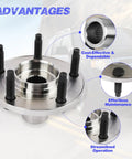 Front Wheel Hub Bearing Assembly That Fits Ford Escape Mazda Tribute Mercury Mariner Durable OEM Grade Hub Bearing Kit displayed with features