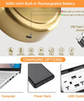 Cordless Picture Light For Wall Mount, USB-C charging options for battery powered wall sconce, dimmable art lighting