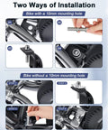 Installation steps for Adjustable Double Leg Bike Kickstand For 24 To 29 Inch Bikes Aluminum Alloy Non Slip Center Mount Stand