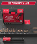 Induction Heater Bolt Removal Tool Kit with 10 Coils for Rusty Screws and Bolts 1300W 110V Red Handheld Ergonomic Power Heater