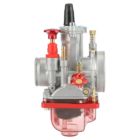 Front view of 24mm PWK Carburetor Intake Manifold Kit for Predator 212cc and 196cc engines