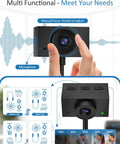 Crisp 1080P Streaming Webcam For Pc And Laptop With Built In Mic And Rock Solid Gooseneck Bracket for manual focus adjustments.