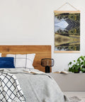 Locomotive Train Canvas Print With Wooden Frame Wall Art For Living Room And Bedroom Decor Scroll Poster Wall Hanging Banner