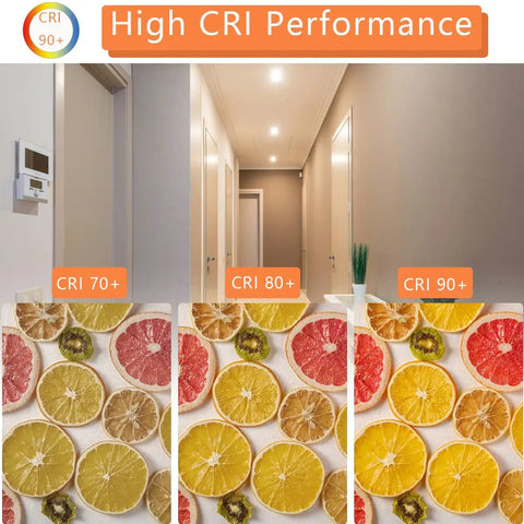 Image showing high CRI performance of Warm White GU10 Candle Warmer Bulbs 120V 50W Dimmable 2700K Instant On for accurate color rendering