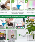 Step-by-step setup of Smart Indoor Hydroponic Garden System Kit With Trellis And LED Grow Light for fast plant growth