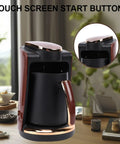 Turkish Coffee Maker 250ml Electric Brewer 550W Fast Heating Single Cup Pot For Home Office Rich Flavor Brew Easy One Touch