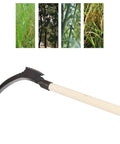 High Manganese Steel Double Sickle Handheld Scythe For Grass Cutting Tree Pruning And Rice Harvesting with ergonomic handle