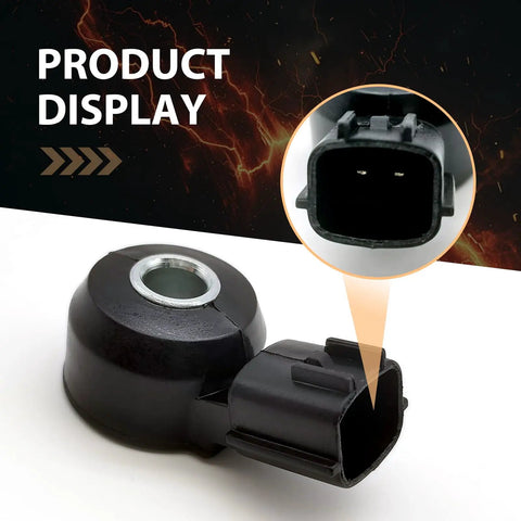 Close-up of Ride Ready Car Knock Sensor Pack 1 Replacement 22060-7B000 220607B000 KS107 2 Pin Plug And Play ABS Sensor Black