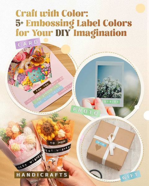 Craft projects showcasing labels from Totally Legit 3D Embossing Label Maker And Hella Sweet Scrapbook Junk Journal Supplies Kit.