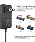 Two In One RC Battery Charger For NiMH NiCD Packs From 2.4V To 12V Universal Charger showcasing compatibility with battery packs