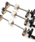 Heavy Duty Top Shelf T8 Lead Screw Set With Durable Brass Nut And Sweet Turning Handwheel 400Mm Trapezoidal Threaded Rod For Cnc 3D Printer Serious Axis Mods with steel threads and handwheels