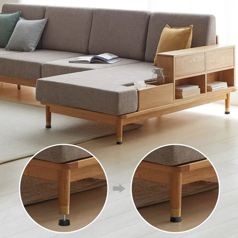 Premium 8 Pack 5 16 By 18 Thread Stainless Steel Furniture Leveling Feet Adjustable Screw In Glides on sofa legs