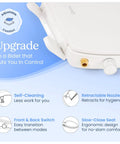 Non Electric Elongated Bidet Toilet Seat Plug And Play Self Cleaning Wash Nozzles features adjustable nozzle and hygiene controls.