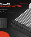 Rear AC Evaporator Core Compatible With Honda Fit 2009-2014 L4 1.5L showing aluminum construction and cooling fins.