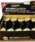 Compact No Drip Caulking Gun Four Inch, 10 Pack, Lightweight ABS Frame, patented design boxed display with six guns