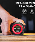 16 Foot Self Locking Tape Measure With Steel Case Retractable Imperial And Metric Scale Mid Precision Easy Read