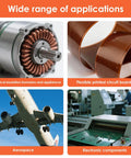 Polyimide PI Film Sheet For Electronics And Industrial Use; applications in motors, circuits, aerospace, electronics
