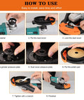 Step-by-step guide to installing 7 Inch Dust Shroud For Angle Grinder Heavy Duty Surface Grinding Dust Capture Fits 70 To 76mm Front Covers