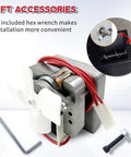 2.0 RPM Auger Motor Replacement For Pellet Grills - 110V AC 60Hz Heavy Duty High Torque Feeder Drive with hex wrench and bolt