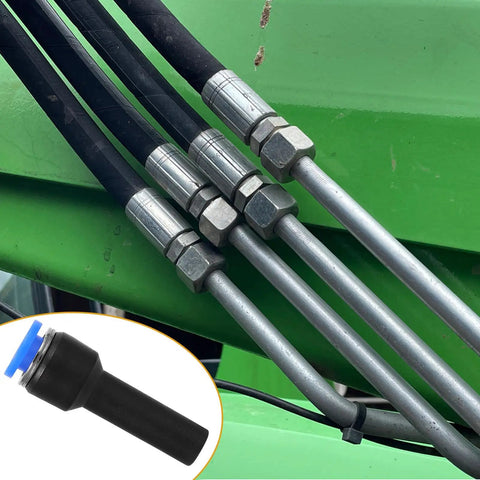 Check Out This 5-Piece Blue Straight Push-Fit Pneumatic Tube Reducer Coupler Kit With Quick Connect Plastic Air Hose Fittings For Industrial Gas Systems That Save Big Temps And Cash While Making Your Job Easy Peasy Every Single Day.. black pneumatic hoses with silver couplers