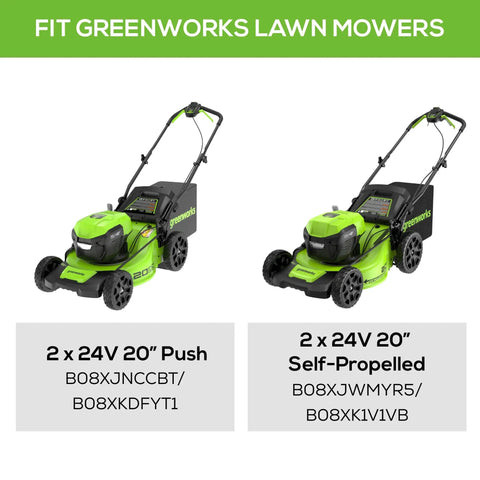GreenWorks 20-inch lawn mowers fit with 20 Inch Replacement Lawn Mower Blade For 20 Inch Mower Models MO48L4210 MO48L4212 MO48L4210D