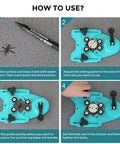 Diamond Hole Saw Set With 7 Pcs Drill Bits And Guide Jig, 26mm To 80mm Coated Core Bits instruction steps for use
