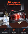 Close-up of the 6L hydraulic cylinder from the Beast Electric Tube Bender For Home Garage 750W Pipe Bending Machine
