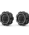 Omni wheels for lawn mowers, 360 degree rotating all-terrain upgrade for LUBA AWD models, providing smooth navigation and easy handling.