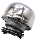Twist In Chrome Steel Oil Breather Cap For Valve Covers Compatible With GM Cars Like Chevy Pontiac Buick Easy Install No Fuss Durable Chrome Finish Keeps Oil Contained Prevents Dirt And Leaks Replacement Filler Cap For Twist Lock Valve Covers