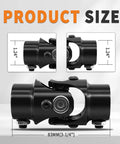 3/4 Inch 36 Spline To 3/4 Inch DD Universal U Joint Steering Shaft Black 83mm Length High Strength 40Cr Alloy Steel