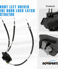 Front Left Door Lock Actuator For Nissan Rogue 2014-2020 With Intelligent Key, replacement driver-side latch with cables