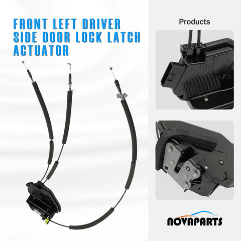 Front Left Door Lock Actuator For Nissan Rogue 2014-2020 With Intelligent Key, replacement driver-side latch with cables
